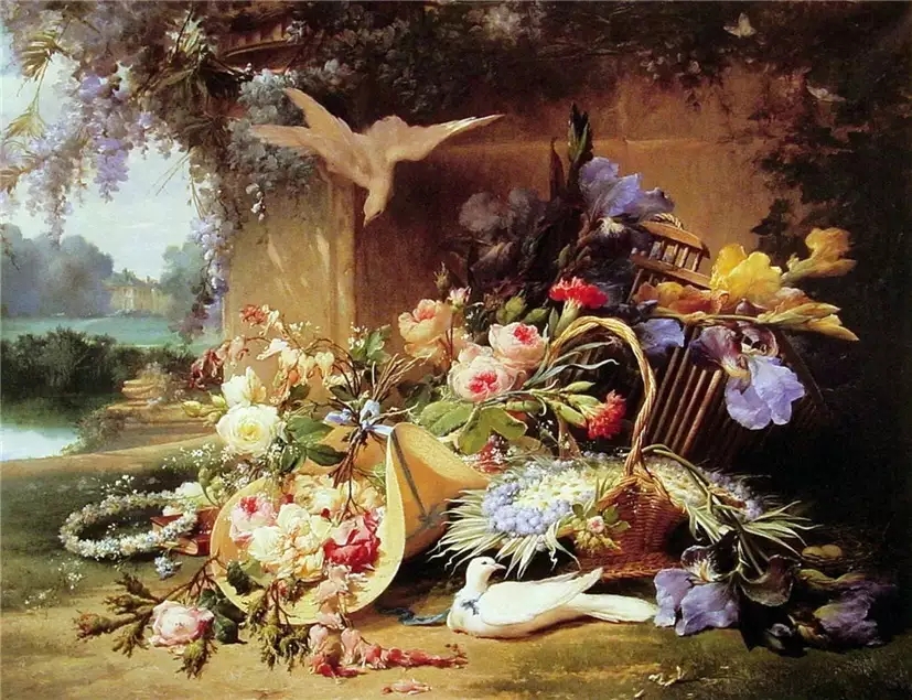 百花盛开,花香四溢︱法国画家... 百花盛开,花香四溢︱法国画家...